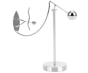 OEBUAFI Newtons Cradle, Newton Pendulum Motion Ornaments with Little Figure for Office Desk Physics Science Display (Little Prince of Surfing)