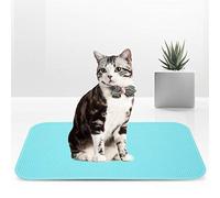 OEBUAFI Non Slip Rubber Mat Strong Water Absorbent Easy to Clean 22.4x14.9 Inch for Pet Grooming Bathing Table Pink Purple Green (Green)