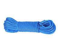 OEBUAFI Nylon Rope 20m Heavy Duty Cuttable Utility Cord Blue | For camping and gardening, nylon material, clothesline and crafting use, visible blue color