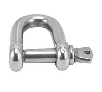 OEBUAFI Outdoor Camping Survival Stainless Steel DShaped Bow Shackle Uniform Force Fine Workmanship for Chains and Wire Ropes for Camping, Hiking (#8)