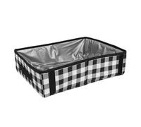 OEBUAFI Oxford Cloth Portable Litter Box Water Proof Leakproof Foldable for Travel Cat Litter Box with Large Capacity for Outdoor Car Use