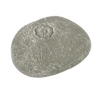 OEBUAFI Pet Memorial Garden Stone Weatherproof Resin Dog Grave Marker with Custom Engraving for Dogs Cats Grave Yard Decor (Small Flower Stone Moss Color)