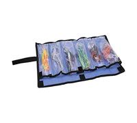 OEBUAFI Portable Octopus Skirt Fishing Lures Set with High Carbon Steel Hooks for Effective Trolling 6.5" 6pcs