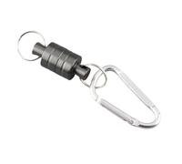 OEBUAFI Powerful Fishing Net Magnetic Release Clip for Easy Access and Tool Lanyard, Perfect for Camping and Fishing Adventures, Stainless Steel (Single Buckle)