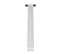 OEBUAFI Precision Marking T-Rule Stainless Steel Woodworking Scribing with Accurate Stops for Carpenters Engineers Artists Crafts 6 Inch (400mm)