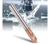 OEBUAFI Precision Spotting Drill Tungsten Steel for Efficient Milling Machine Turning with Coating D6 X 50 X 2T (D6*50 * 2T*90°)