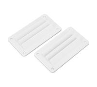 OEBUAFI Professional RV Ventilation Outlet Grille Louver, 2x Air Fit for Vent Cover for Bathroom Kitchen, ABS Material (White)