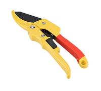 OEBUAFI Pruning Shears Garden Scissors Bypass Pruner SK5 Steel Ergonomic Non-Slip Handle with Spring Mechanism for Fruit Trees Flowers Bonsai Trimming (Yellow)