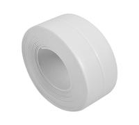 OEBUAFI PVC Self Adhesive Sealing Strip, Watertight Wall Caulk Tape for Kitchen Sink and Bathroom, Flexible 90 Degree Fold, 3.2 Meter Length in White Gray Brown (38mm*3.2M)