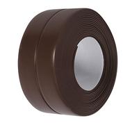 OEBUAFI PVC Self Adhesive Sealing Strip, Watertight Wall Caulk Tape for Kitchen Sink and Bathroom, Flexible 90 Degree Fold, 3.2 Meter Length in White Gray Brown (38mm*3.2M)