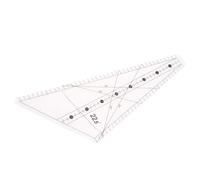 OEBUAFI Quilting Ruler 22.5 Degrees Slot Design Transparent Plastic Sewing Ruler Tailor Craft with Easy Marking for DIY Quilting and Hand Cutting (16 feet)