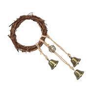 OEBUAFI Rattan Wind Chimes with Pleasant Bell Sound (Round A style)