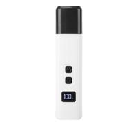 OEBUAFI Rechargeable Pet Nail Trimmer with LED Light and Low Noise 3 in 1 Grooming Tool for Dogs Cats Small Animals (White)