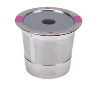 OEBUAFI Refillable Coffee Capsule Kit with Spoon and Brush for Machines, Stainless Steel Reusable Coffee Pod Filter for a Rich Brew Experience (Single Hole)