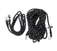 OEBUAFI Reflective Dog Tie Out Cable with 360° Snap Screw Lock for Outdoor Activities, 15FT Strong Polyester Leash, Portable Carry Case Included