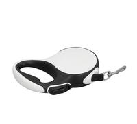 OEBUAFI Retractable Dog Leash Retractable Puppy Leash Pet with Built in Light and Explosion Proof Design for Nighttime Outdoor Walking Safety Comfortable Ergonomic Handle (White)