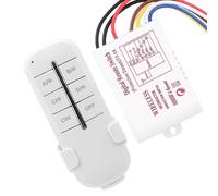 OEBUAFI RF Remote Control Switch for Droplight, Modern Low-Pressure Lamp, LED Light, 20m Indoor Control Distance, Anti-Disturbance, Easy Installation for Office (MR704 Four-way load 4 * 1000W)