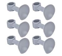 OEBUAFI Rubber Washer Door Stopper 10 Pack, Front Load Washing Machine Door Holder Prop with Suction Cup (Grey)