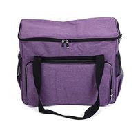 OEBUAFI Sewing Machine Dust Cover Portable Sewing Storage Bag Knitting Tool Organizer with 600D Oxford Cloth for Knitting Enthusiasts Beginners (Purple)