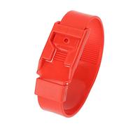 OEBUAFI Sheep Identification Bands Livestock Marking Rings PU Goat Collar with Color Recognition for Health Status Monitoring (36cm Red)