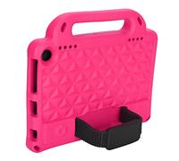 OEBUAFI Shockproof Tablet Cover with Handle and Stand for Fire HD 8 & 8 Plus 2020 Non- EVA Foam Case for Children (Rose Pink)