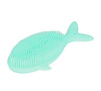 OEBUAFI Silicone Baby Bath Brush, Soft Body Scrubber for Gentle Exfoliating and Massage, with Comfortable Grip for Babies and Adults (Green)