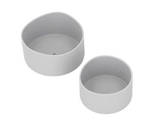 OEBUAFI Silicone Bumper Boot Protective Water Bottle Bottom Sleeve Cover for Space Thermal Cup, Anti Scratch Non Slip Noise Reducing, 2 Pack Thermal Cup Bottom Cover (Grey)