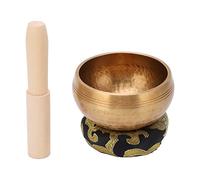 OEBUAFI Singing Bowl Meditation Bowl Sound Hand Hammered Red Copper with Peach Wood Mallet for Relaxation Stress Relief Yoga Meditation Healing