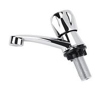 OEBUAFI Single Cold Water Basin Faucet ABS Plastic, 1/4 Turn Ceramic Disc Valve with G1/2 Thread, 3 Handle Style Options for Bathroom Sink Kitchen Hand Basin (G1/2)