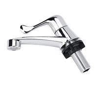 OEBUAFI Single Cold Water Basin Faucet ABS Plastic, 1/4 Turn Ceramic Disc Valve with G1/2 Thread, 3 Handle Style Options for Bathroom Sink Kitchen Hand Basin (Fishtail G1/2)