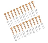 OEBUAFI Snowblower Shear Pins Kit, 20 Sets 1/4 Inch Replacement | Iron Cotter Pin Set, Fits 24 and 26 Inch Two Stage Machines, Compatible with Cub Cadet Troy Bilt , Winter Auger Protection