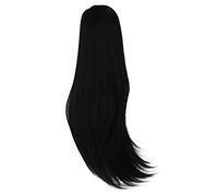 OEBUAFI Soft High Temperature Silk Ball Jointed Doll Wig Glossy Touch, for 1/3 Doll Wig Clear Alignment Suitable for Kids Adult (Black)