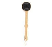 OEBUAFI Soft Long Handle Back Brush with Firm Bristles for Revitalizing Shower Experience - Dual Sided Back Bath Brush with Hanging Rope - Suitable for All Skin Types - Bamboo, Silicone - 1 Count