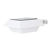 OEBUAFI Solar Fence Light 6 LEDs Security Lamp for Wall Mount Aisle Gutter ABS 12x12x5.1cm