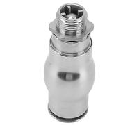 OEBUAFI Stainless Steel Frothy Nozzle for Landscape Fountain, 90 Degree | 304 Stainless Steel, Champagne Bubble Effect, Easy Install with Threaded Knob, for Pond Pool Patio