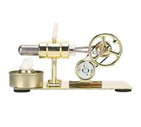 OEBUAFI Stirling Engine Model, External Combustion Engine Toy Low Temperature Powerd Physics Motor Stainless Steel Classroom Demonstrations Supplies