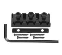 OEBUAFI String Lock Nut Set Lightweight Copper Material with Headstock String Retainer for Musicians on the Go (Black (GE99))