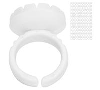 OEBUAFI Strong Practicality Eyelash Extension Tool for Efficient Grafting, Suitable for Fingers of Different Sizes, 100 Pieces (White 100 pieces per pack)