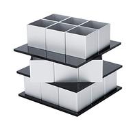 OEBUAFI Three Layer Cake Bake Mold Set | Sturdy, Reusable, Impact Resistant, Easy Assembly, Safe in Microwave, Perfect for Desserts