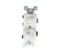 OEBUAFI Toggle Light Switch, Flush Mount Screw Terminal Self Locking (2