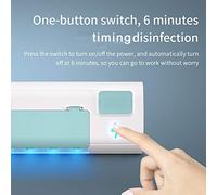 OEBUAFI Toothbrush, Wall Mounted Sterilizer with USB Charging, Automatic 360-Degree Disinfection for Family Use