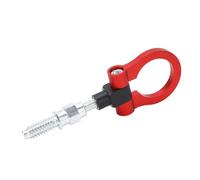 OEBUAFI Trailer Ring Eye Towing Hook, Stylish Look Bumper Eye Tow Hook for 1 3 5 Series X5 X6 E36 E39 E46 E82 E90 E91 E92, Aluminum Alloy, Easy DIY Install (Red)