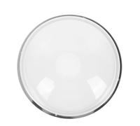OEBUAFI Transparent Acrylic Dog Dome Window for Fence with Black Decorative Ring Pet Peeping View, Dog Supplies for Backyard House Chicken Coop