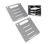 OEBUAFI Transparent Acrylic Hard Disk Drive Rack for Installing 4x 3.5"