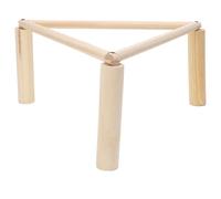 OEBUAFI Triangular Roosting Perch Chicken Perch Wood Stand with 6 Wooden Sticks and Screws for Indoor Outdoor Hen Poultry Support Nesting