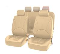 OEBUAFI Universal Car Seat Covers PU Leather Synthetic Leather Polyurethane Fine Quality Breathable Comfortable with 9PCS Full Set for Most Cars All Season Use (2)