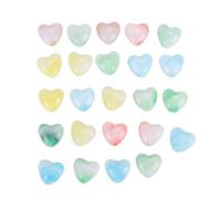 OEBUAFI Valentine Stone Set, Heart Shaped Crystal Gems with 30 Adhesive Dots for Valentines Day Cards, Kids Party Classroom Gifts