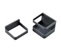 OEBUAFI Wall Mounted Umbrella Draining Rack Hanger Umbrella Holder Wall Mount Storage Rack with Sturdy Plastic Modern Design for Home Entryway Office (Gray Black)
