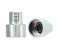 OEBUAFI Wheel Lock Key Anti Theft Lugnut Socket Fit for BMW 1 3 5 7Series X1 X3 X5 Z4, Rustproof High Strength Metal Screw Removal Key Socket for Wheel Anti Theft Screw Nut (041)