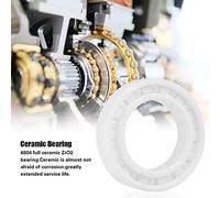 OEBUAFI White Color ZrO2 Full Ceramic Miniature Ball Bearing 20 * 32 * 7mm for Cryogenic Engineering and Navigation